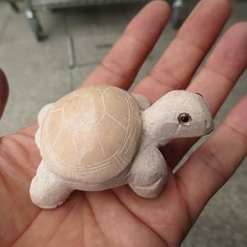 大理石　石色厳選　海亀　置物 ブラス Marestia マレスティア 2匹の水亀 (カメ/タートル) 海亀